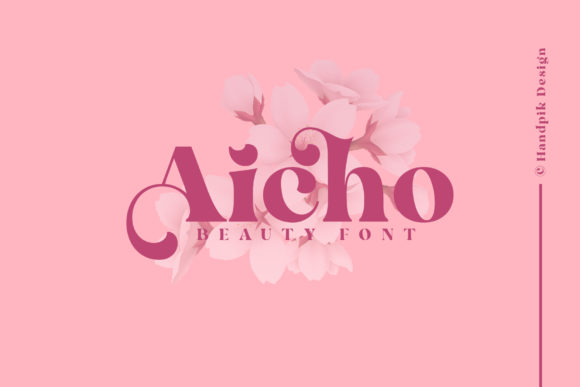 Aicho: A Beautiful and Bold Serif Font for Creative Projects