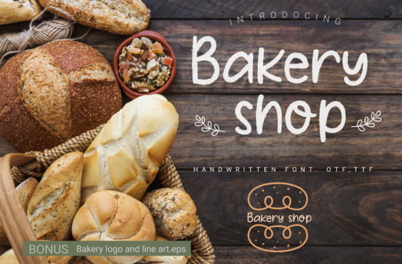 Bakery Shop Font: A Friendly Handwriting Style for Creative Designs