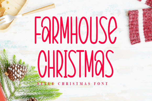 Farmhouse Christmas: A Simple and Friendly Script Font That Elevates Your Creative Projects