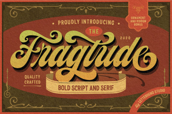 Fragtude: A Versatile Font Duo for Creative Projects