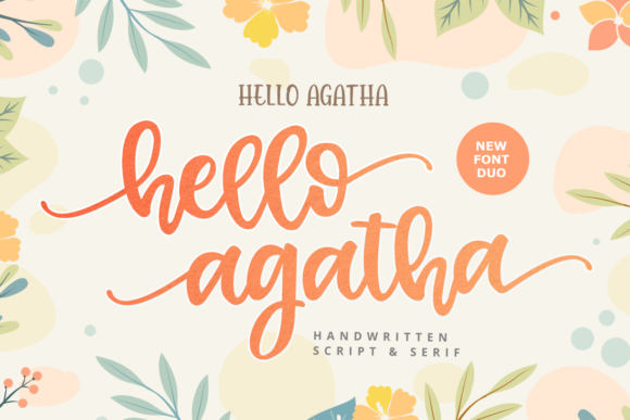 Hello Agatha: A Versatile Font Pair for Creative Projects