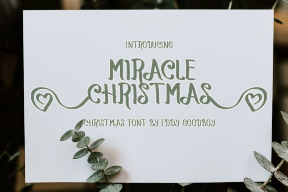 Miracle Christmas Font Overview