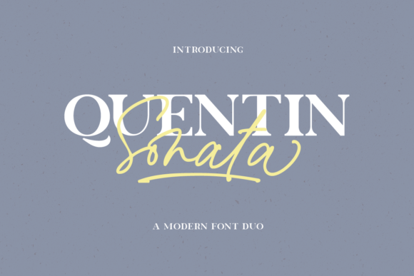 Quentin Sonata: A Modern Duo Font for Creative and Professional Expression