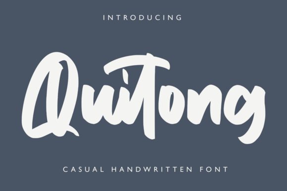 Quitong Font: A Bold and Stylish Choice for Headlines and Logos