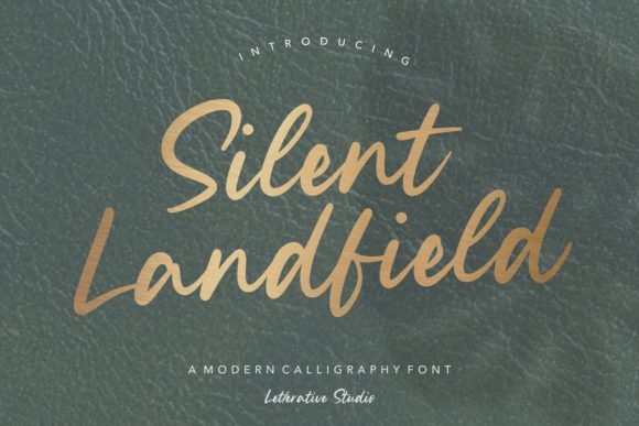 Silent Landfield: A Modern Handwritten Font That Speaks Volumes in Design